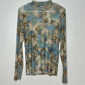 Sweetlilac Angel Mockneck Top